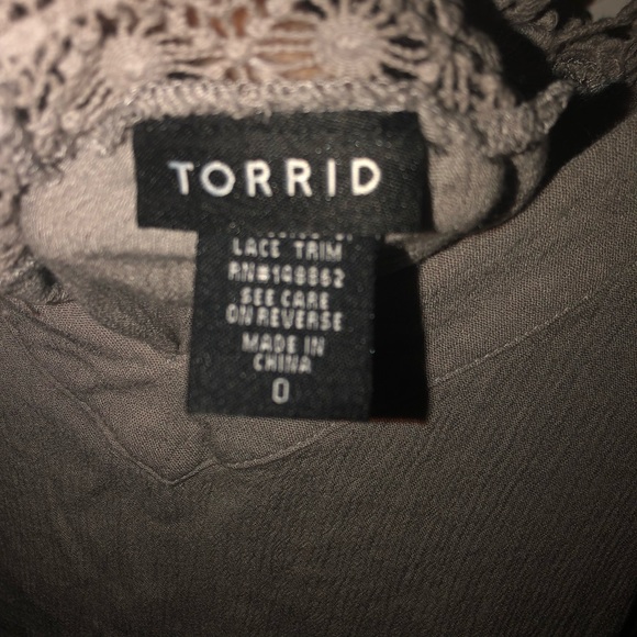 Torrid women’s lace top size 0X brown - Picture 5 of 7